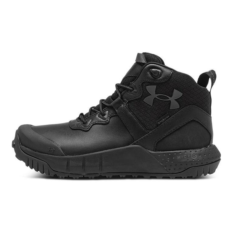 Under Armour Micro G Valsetz Mid Кожаные 'Черный Серый' 3024334-001