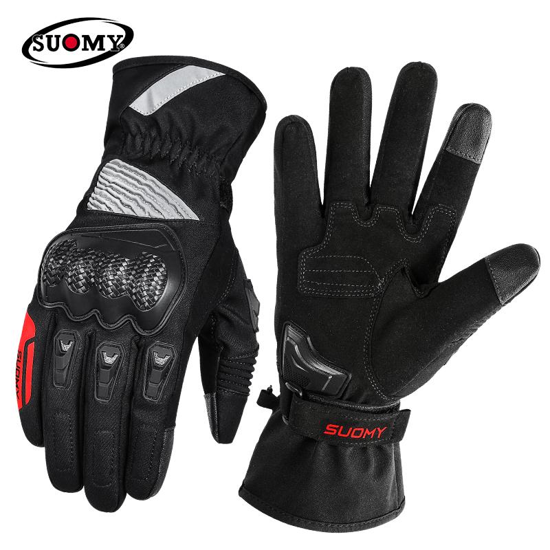SUOMY Winter Waterproof Guantes Moto Motorcycle Gloves Men Women Autumn Motocross Biker Glove Touch Screen Cycling Luvas M-XXL