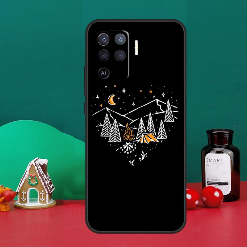 Кейс для кемпинга и искусства для Oppo A40 A60 A80 A6 A5 Pro A15 A16 A17 A57 A94 A74 A54 A76 A96 A18 A38 A58 A78 A98