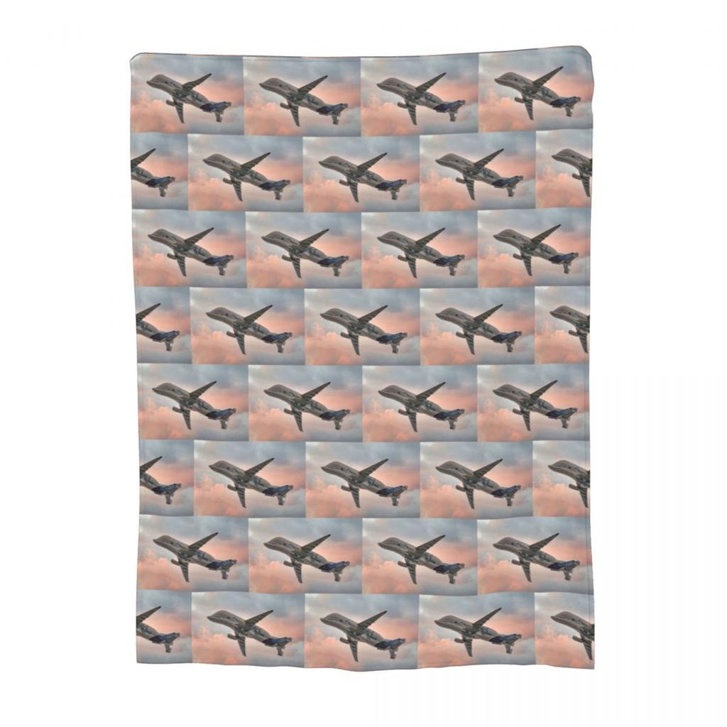 New Airbus Beluga A Blankets Fleece Sofa Throw Blanket Multifunction for Couch Bedding Outdoor Throws Bedspread Quilt