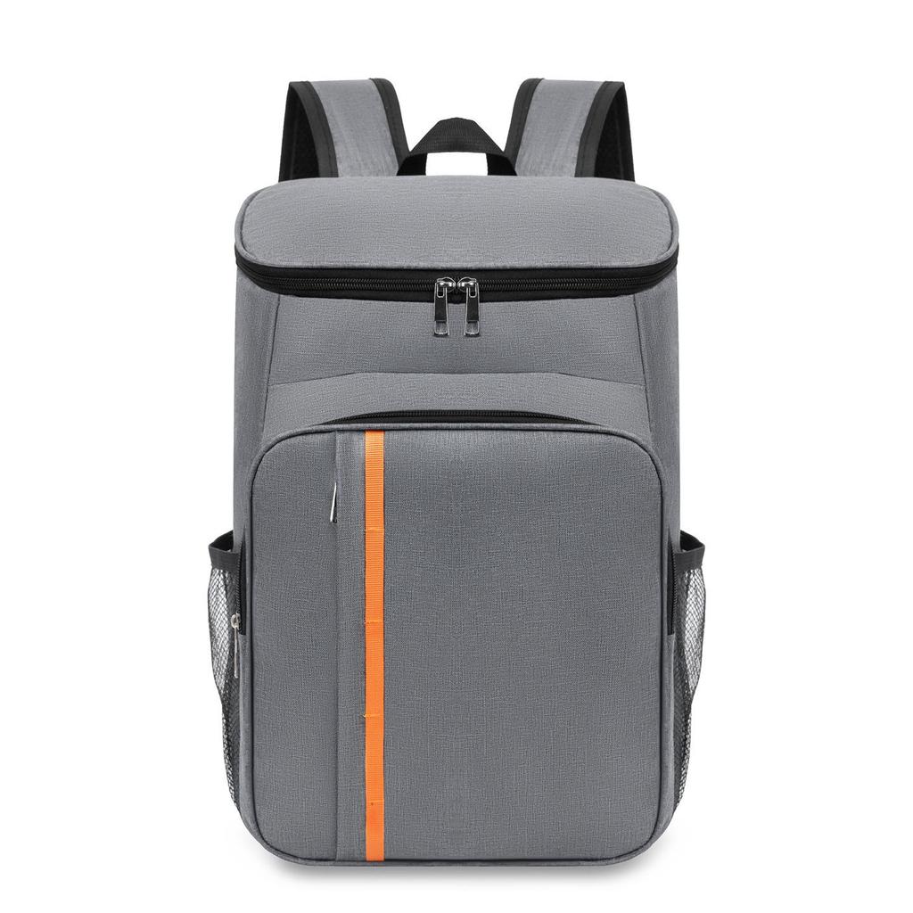 Men's Double Shoulder Casual Backpack - High-End, Insulated, Large Capacity, Lightweight, Thickened, Water-Repellent Travel and Picnic Bag