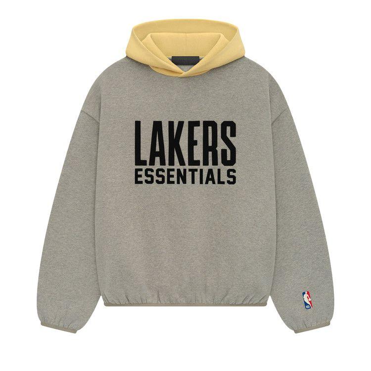 Men's Hoodie Fear of God Essentials x NBA Lakers Hoodie 'Warm Heather'