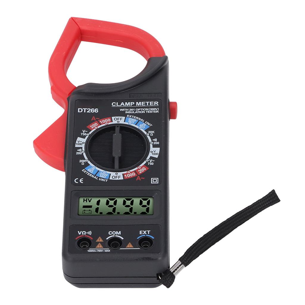 Тестер мультиметра с зажимами, высокая точность, полностью автоматический, 1999 отсчетов, напряжение, ток, резистор, тестер с