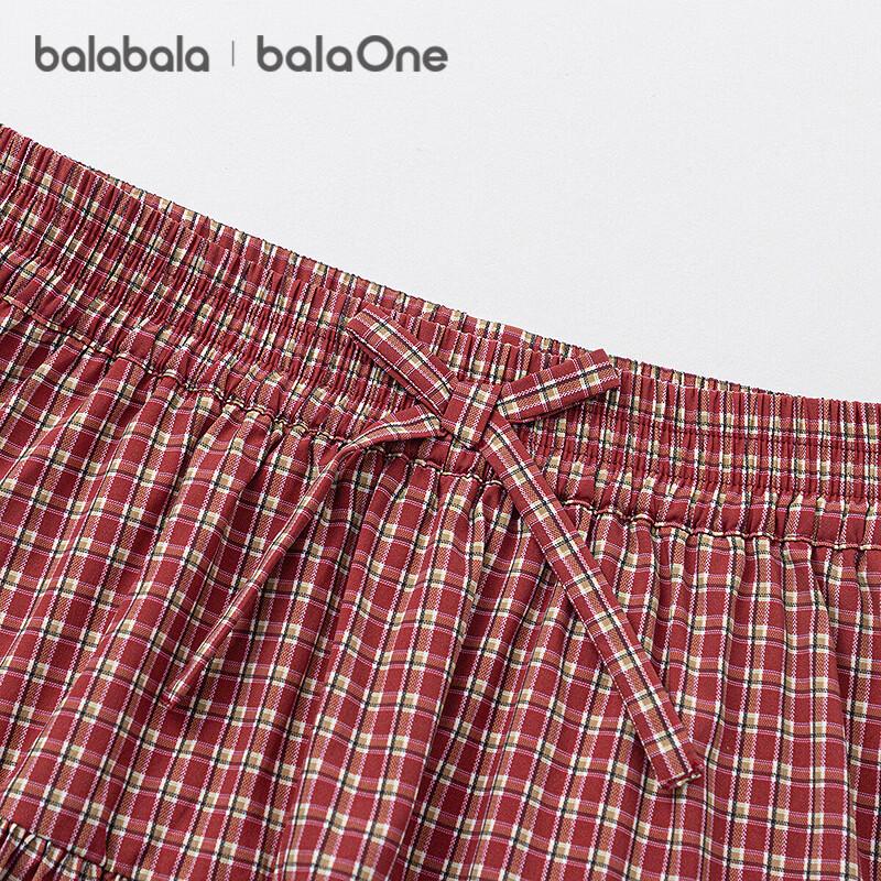 Милая клетчатая юбка для девочек Balabala с бантом