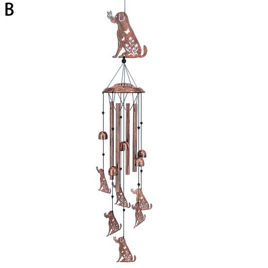 Yousheng Animal Wind Chime металлический ветровый колокольчик для собак или кошек, подвесной ветровый колокольчик для улицы, дома, комнаты, балкона, сада, декор