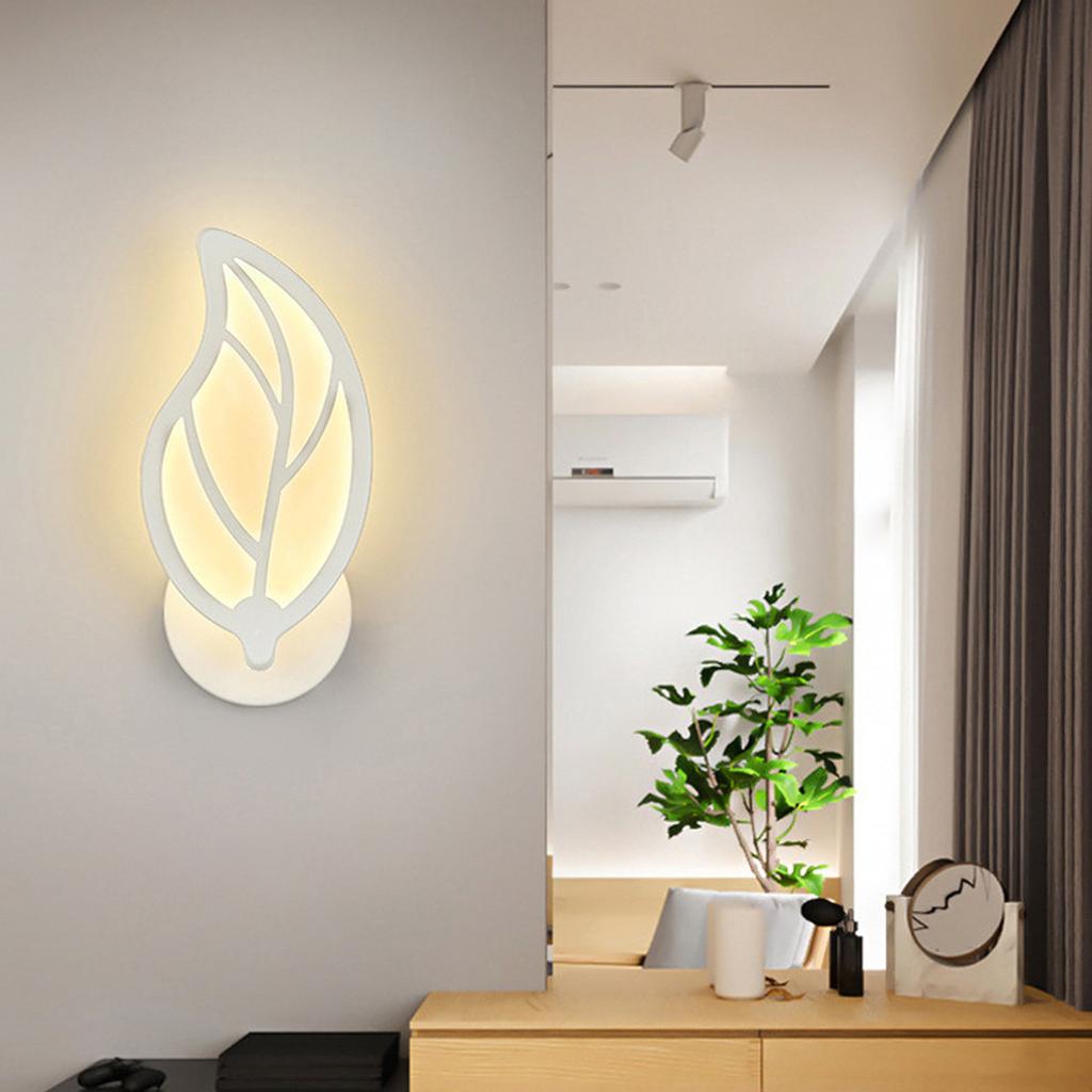 Leafshaped LED Wall Light Modern Design In Metal And AcrylicBedroom,hallway