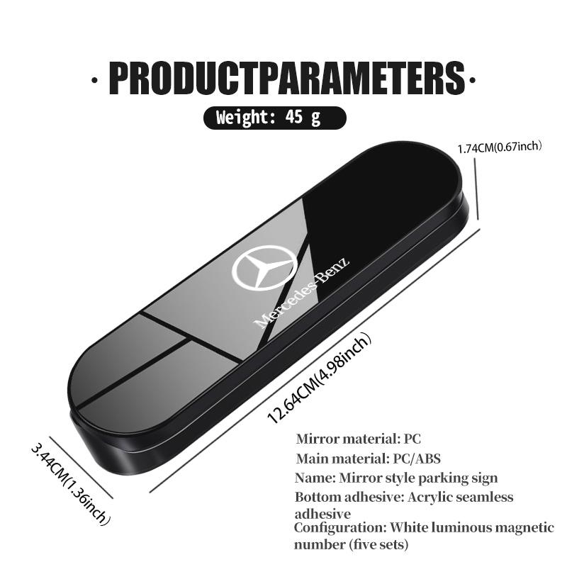 AABGR1 For Benz Simple Car Temporary Parking Card Phone Number Holder Auto Interior Accessories AMG Exclusive A C E R V Class CLA CLS