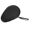 PATIKIL Table Tennis Racket Case Table Tennis Paddle Case Hard Cover Container Bag Gourd Shape for Sports Accessories Texture Black