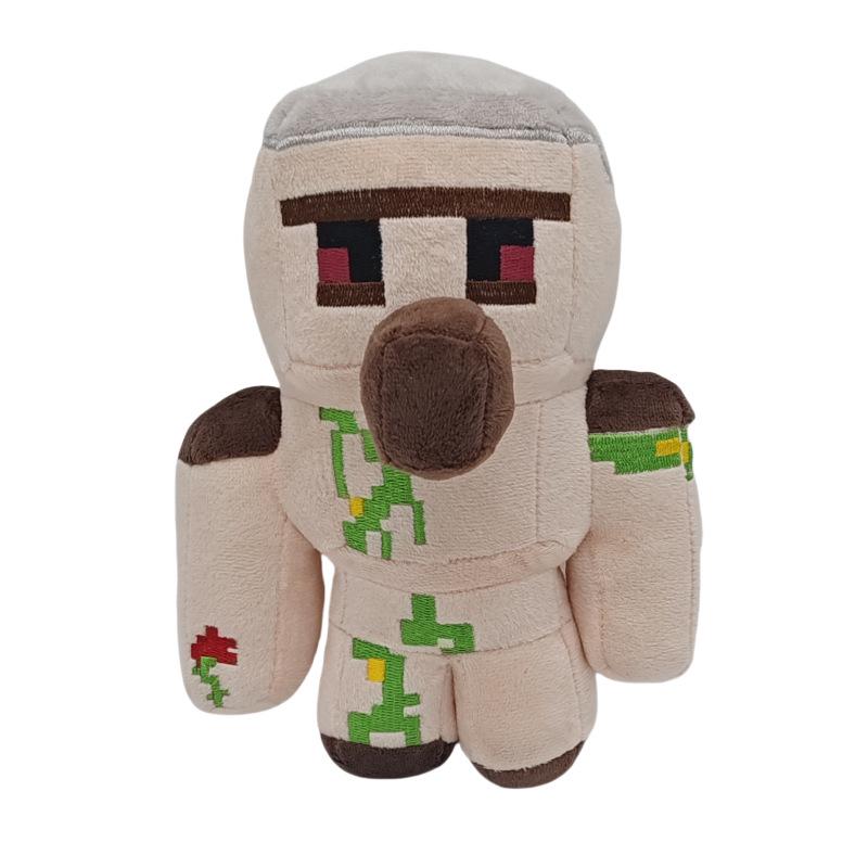 Minecraft Plush Toy Set: Iron Golem, Creeper, Zombie, Fox, Panda