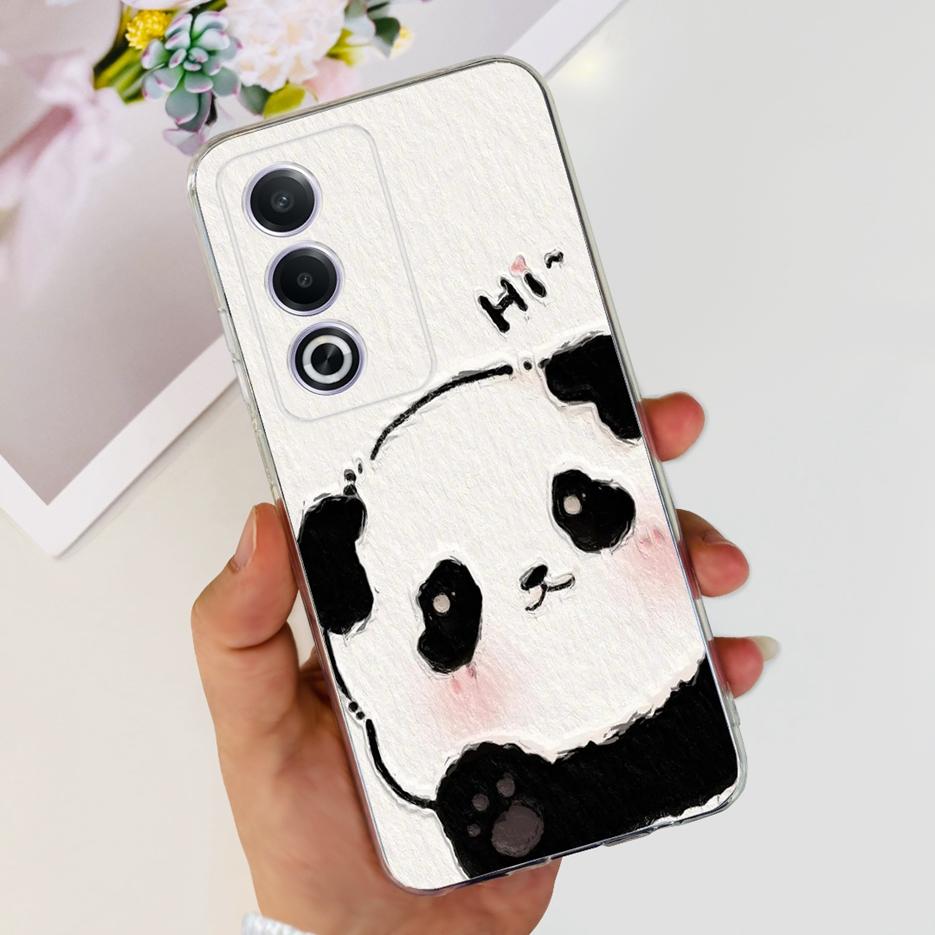 For Oppo A80 5G Case CPH2639 Cute Painted Cover Clear Silicone Soft TPU Phone Case For Oppo A3 Pro A3pro 5G OppoA80 Shell Bumper