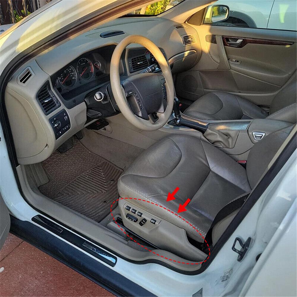 Пластиковая накладка боковой крышки сиденья бежевая 39802012 для Volvo V70 05-07