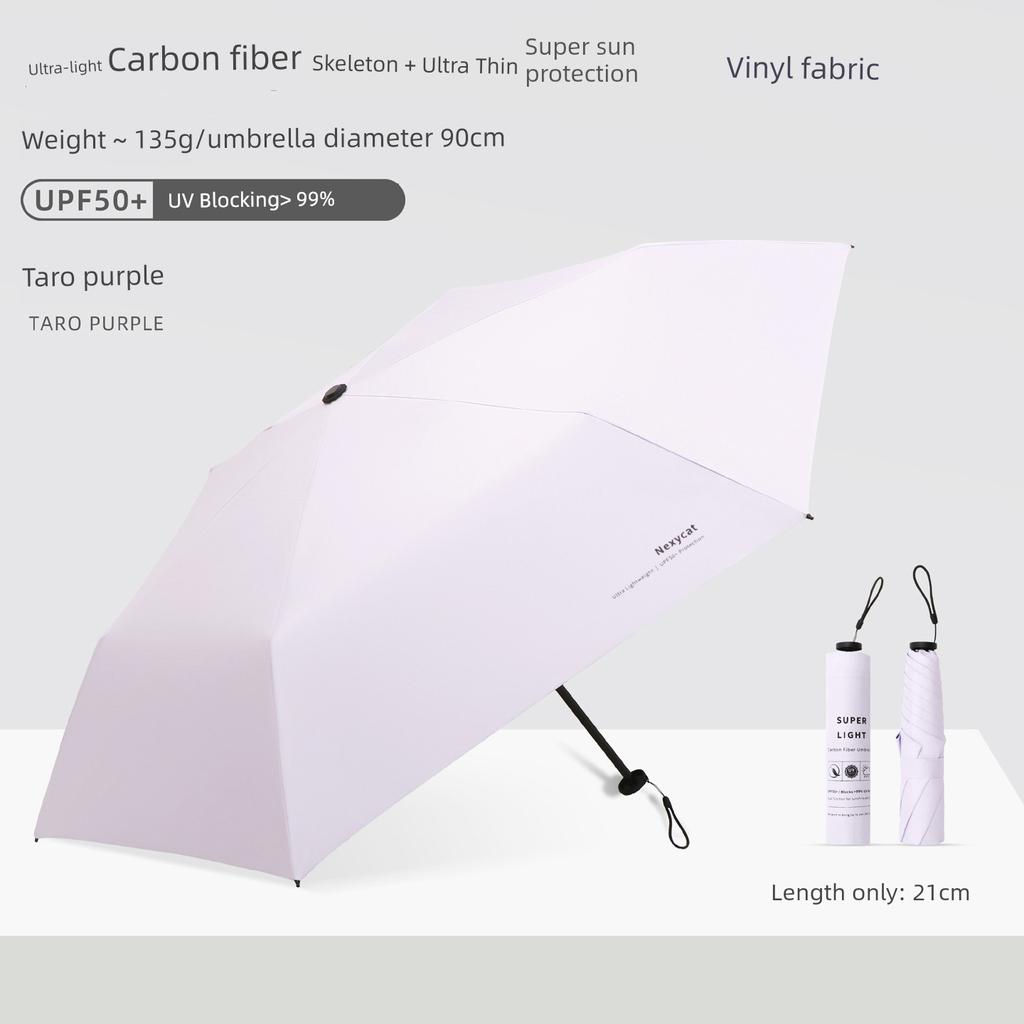 Aluminum Alloy Ultra-Light Mini Compact Portable Folding Pencil Umbrella Sun Protection Uv Protection Sunshade Umbrella for Women