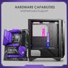 MSI Premium PC Gaming Case Tempered Glass Side Panel RGB 120mm Fan Liquid Cooling Support Up To 1 X 420mm Radiator Cable Management System MPG GUNGNIR