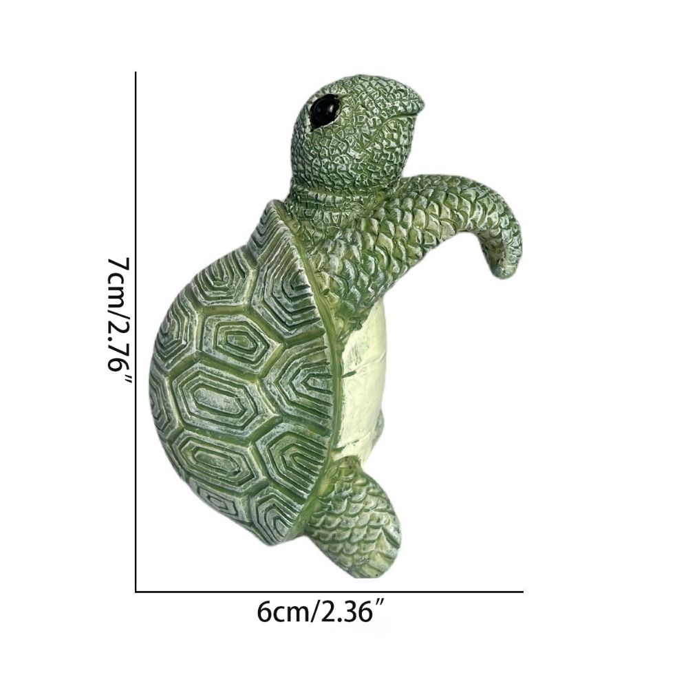 Украшения Черепаха Цветочные горшки Подвесные украшения Ручная работа Смола Имитация Животное Черепаха Морская черепаха Садовая черепаха Скульптура Домашний декор