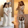 Resin Craft Mother and Daughter Statue Sister Family Sculpture Living Room