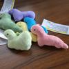 Cartoon Plush Dinosaur Keychain Soft Dinosaur Bag Pendant Lovely Dinosaur Doll Pendant  Couple