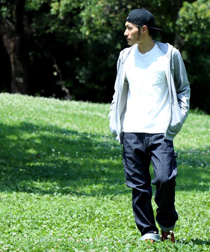 Kojima Jeans Вельветовые брюки маляра, размер 38, мужские, индиго,