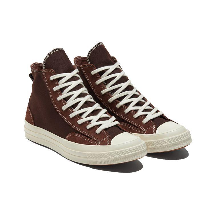 Converse Chuck 70 High Final Club — кроссовки унисекс Dark Root коричневые Dark-Roast Egret 173196C