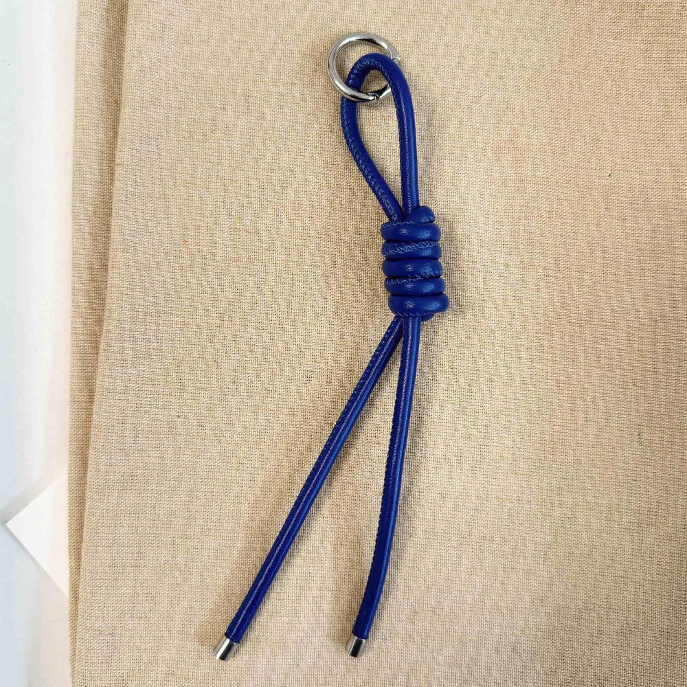 Красивый брелок с узлом из ПУ-шнура, однотонный, толстый, из ПУ-шнура, арт, с кольцом-застежкой, подвески для женской сумочки