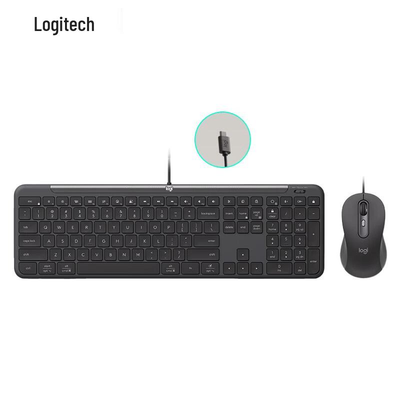 Logitech Проводной комплект клавиатуры и мыши MK620