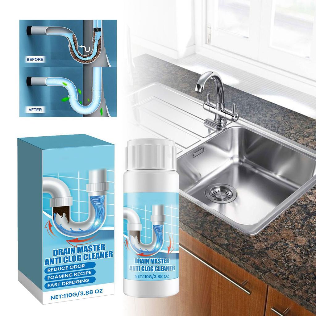 110 г мощное средство для прочистки кухонных труб, дезодорант для прочистки сливов в туалете, средство для быстрой очистки канализации от засоров