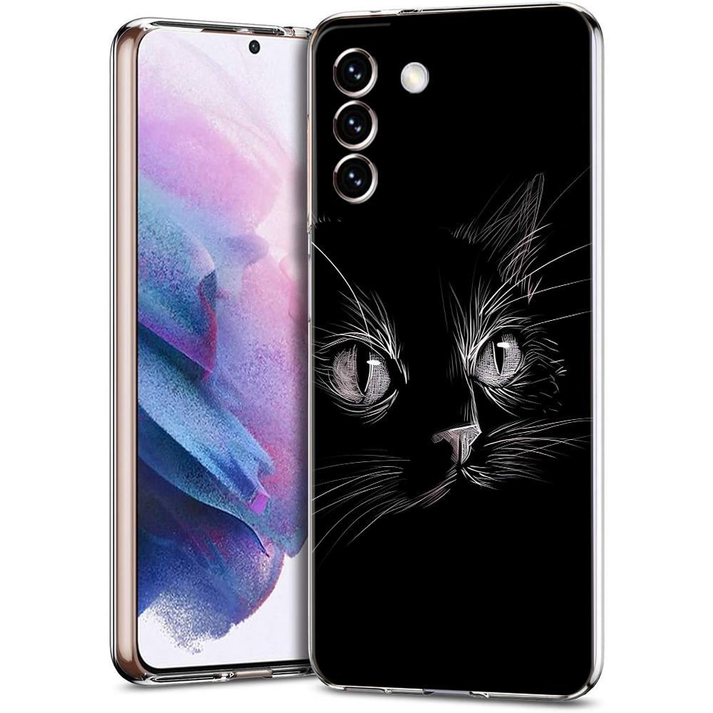 Прозрачный чехол-бампер для Samsung Galaxy S25 S24 S23 S22 S20 S21 FE Ultra S24 S23 S10 S10E Plus 5G Сумки с узором «Гордый кот»