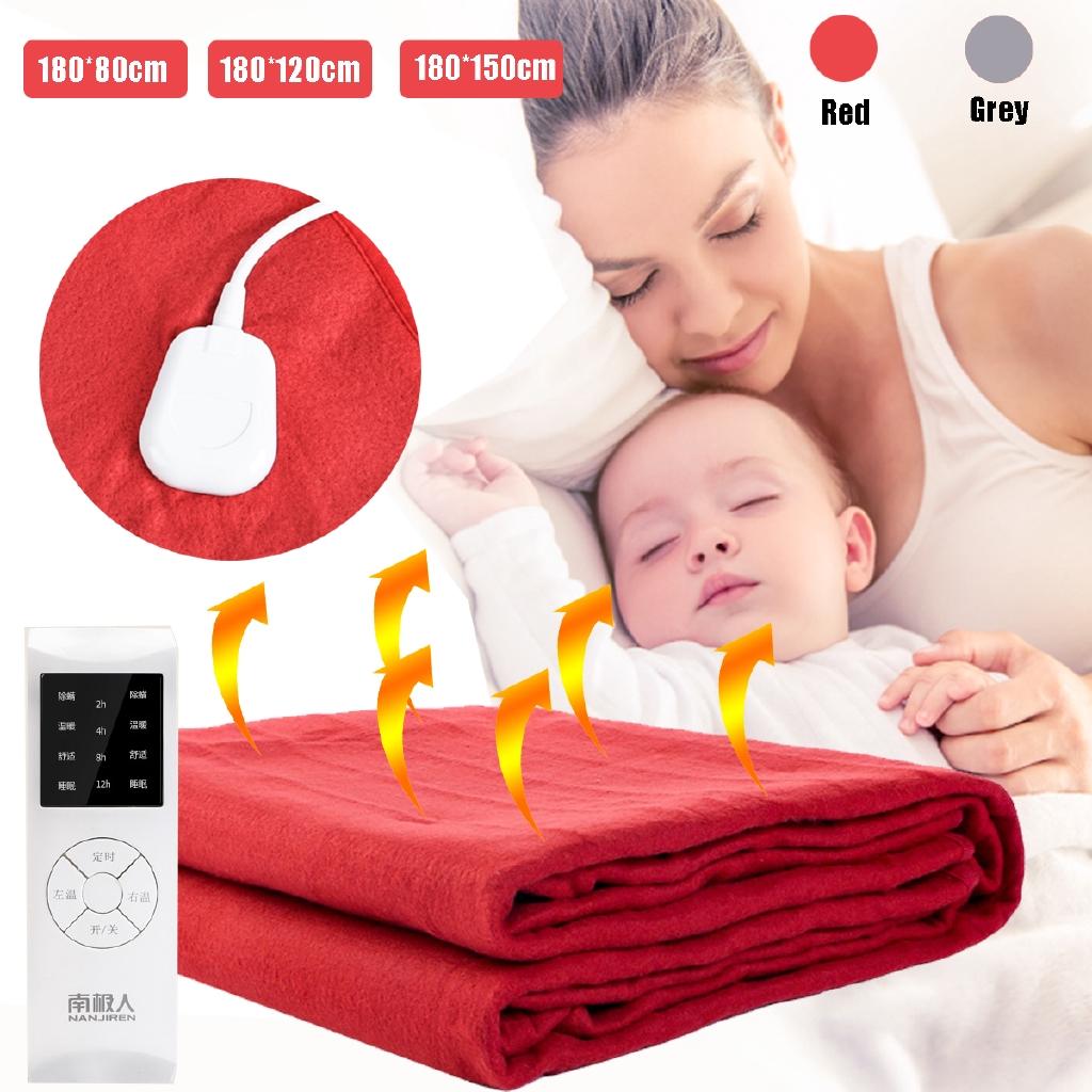 6Gear Double High-temperature Electric Heated Blanket Electric Blanket Bedroom Knee Body Warmer Bed Mattress Heaters Pad
