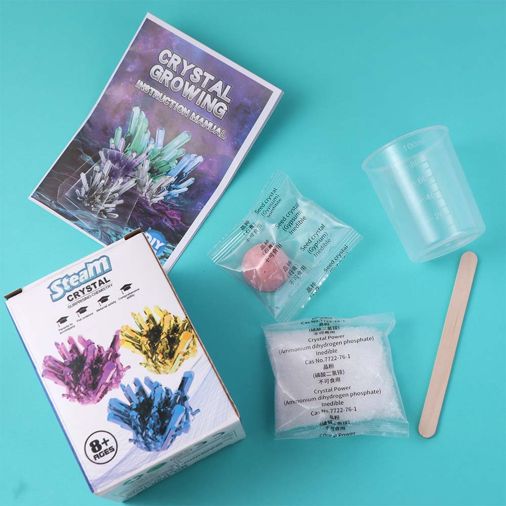 Легко выращивать Научные эксперименты Игрушка Вырасти Кристалл Набор для изготовления кристаллов Дети