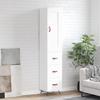 VidaXL Highboard White 34.5x34x180 Cm Engineered Wood 3200169
