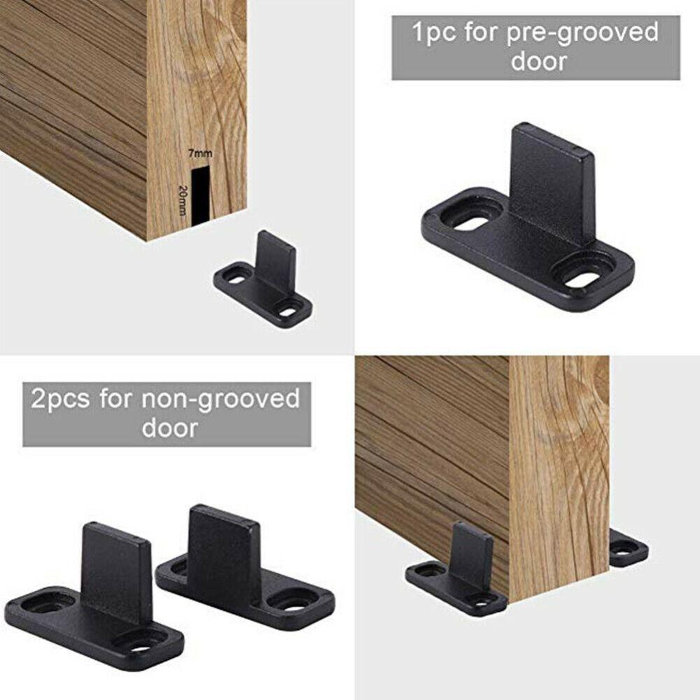 Swing Stopper Door Floor Guide Stay Roller Sliding Door Guide Door Slides Rails  for Barn Door