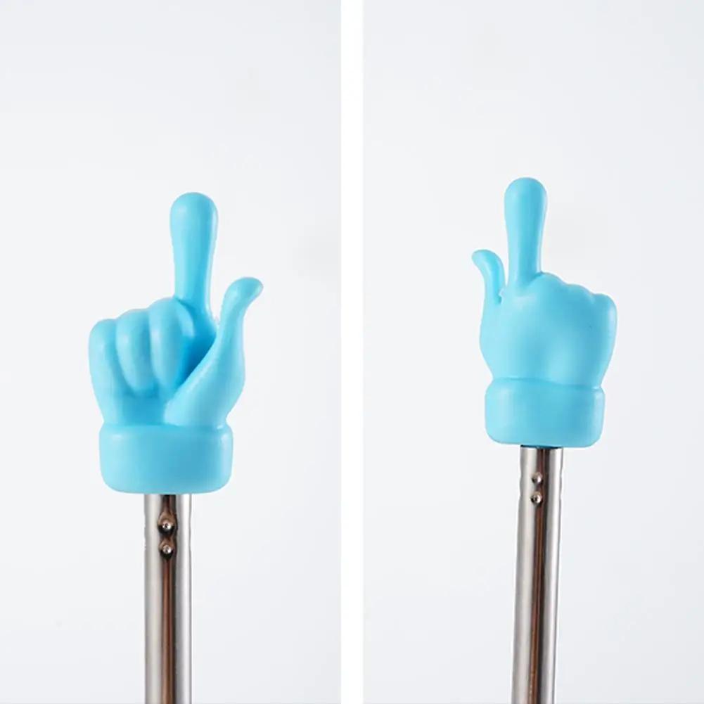 Retractable Teacher Pointer  Finger Design Stainlesssteel Telescopic Aids Teacher Supplies Blackboard Finger Teaching Tools