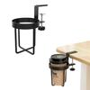 Metal Cup Holder, Clamp-on Tabletop, Fits Under-Desk Storage, Space-Saving, Easy Installation, Spill-Proof, Multifunctional Storage Rack for Cups, Mug