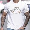 "Goose Bumps" Pun Cartoon Print T-Shirt,Lightweight T-Shirt Breathable Cool, Comfortable Wear