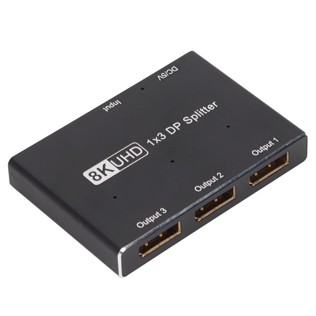 1x3 DisplayPort Splitter 8K 30 Гц 4K 144 Гц Triple MST SST Hub 1 в 3 выхода DP Splitter для дома
