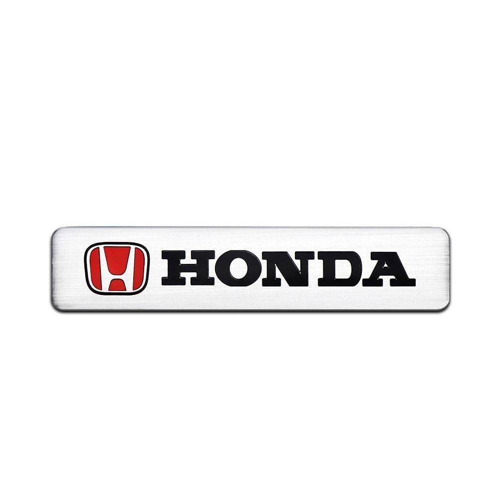 dncr6 1/2Pcs Aluminum Badge Car Body Fender Decoration Trunk Side Window Sticker For Honda Fit Civic CRV City Jazz Accord CR-Z VTEC