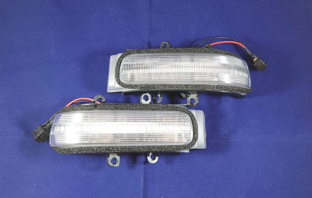 Clear Lens Sequential Door Mirror Turn Signals for Vellfire Estima Voxy Alphard, (20 Series), (50 Series), Noah, (70 Series).