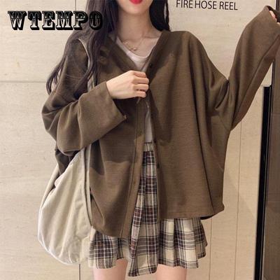 Весенне-осенний тонкий вязаный кардиган, короткое пальто, женский свободный и ленивый топ