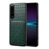 Denior Подходит для популярного Sony Xperia 5 IV защитный чехол из искусственной кожи с узором под аллигатора 5III кожаный чехол чехол для мобильного телефона