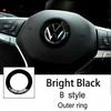 Car Steering Wheel Emblem Sticker Interior Accessories For Volkswagen GTI Polo Golf Passat Scirocco Beetle Tiguan Magotan