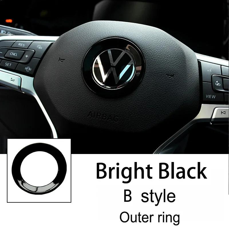 Car Steering Wheel Emblem Sticker Interior Accessories For Volkswagen GTI Polo Golf Passat Scirocco Beetle Tiguan Magotan