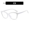 Vintage Cat Eye Women Eyeglasses Simple Multicolor Rim Blue Light Blocking Spectacles  New Trendy Ins  Design Eyewear