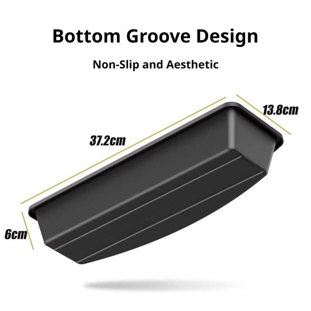 Non Slip Under Seat Storage Box ABS Plastic Seat Gap Drawer  Car Interior Use
