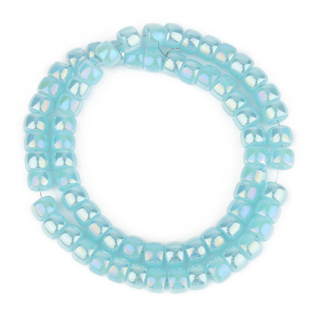 Natural AB Color Glass Crystal Multicolor Cylinder Beads For Handmade Diy Bracelet Jewelry 8x6mm