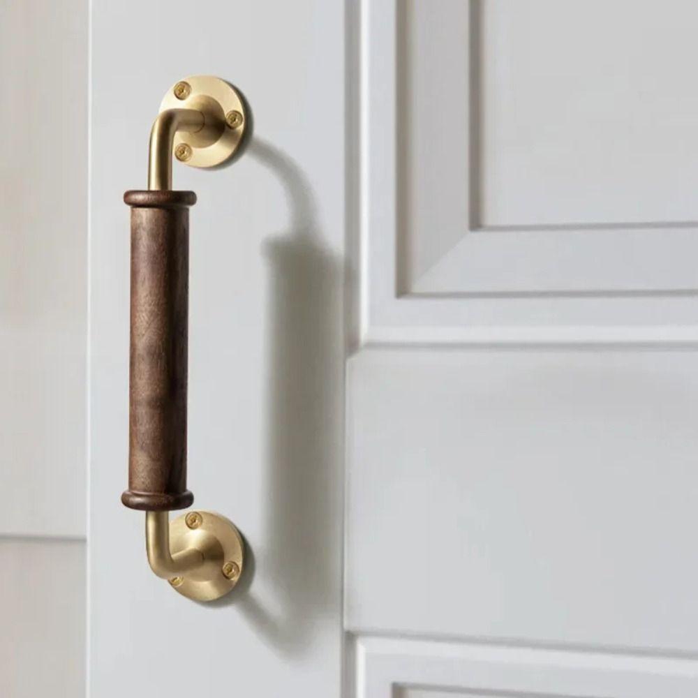 Light Luxury Brass Handle Brass Base Furniture Handle Vintage Door Handles Wardrobe Door