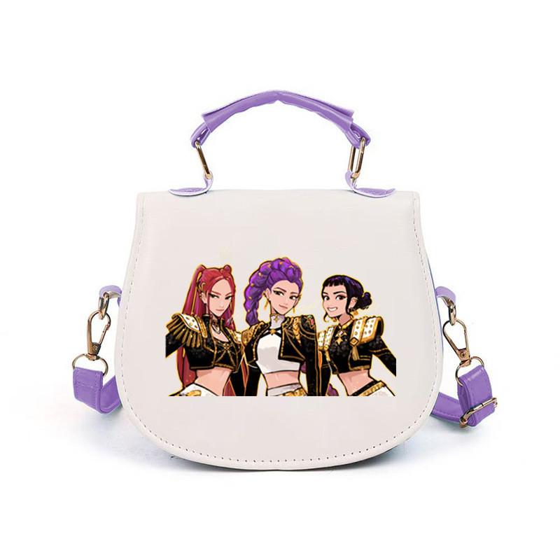 Girls Kpop Hunters Derpy Rumi Zoey Mira Printed Student Kids Casual Shoulder Crossbody Bags
