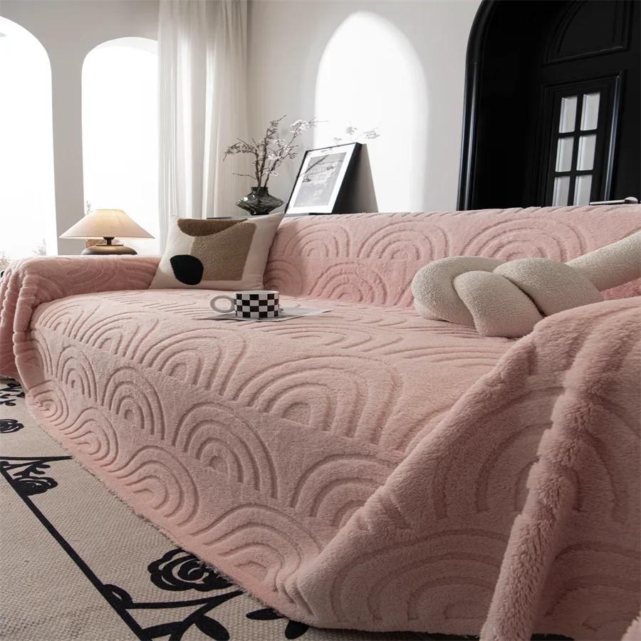 Чехол для дивана Advanced Sense Can Be Covered Sofa Blanket Autumn and Winter Plush Sofa Towel New Full Cover Towel