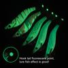 9CM/7G Glow-in-the-dark Shrimp Lure with Squid Hook Realistic Bionic Artificial Bait Saltwater Freshwater Bass Walleye Trout Fishing Accessories
