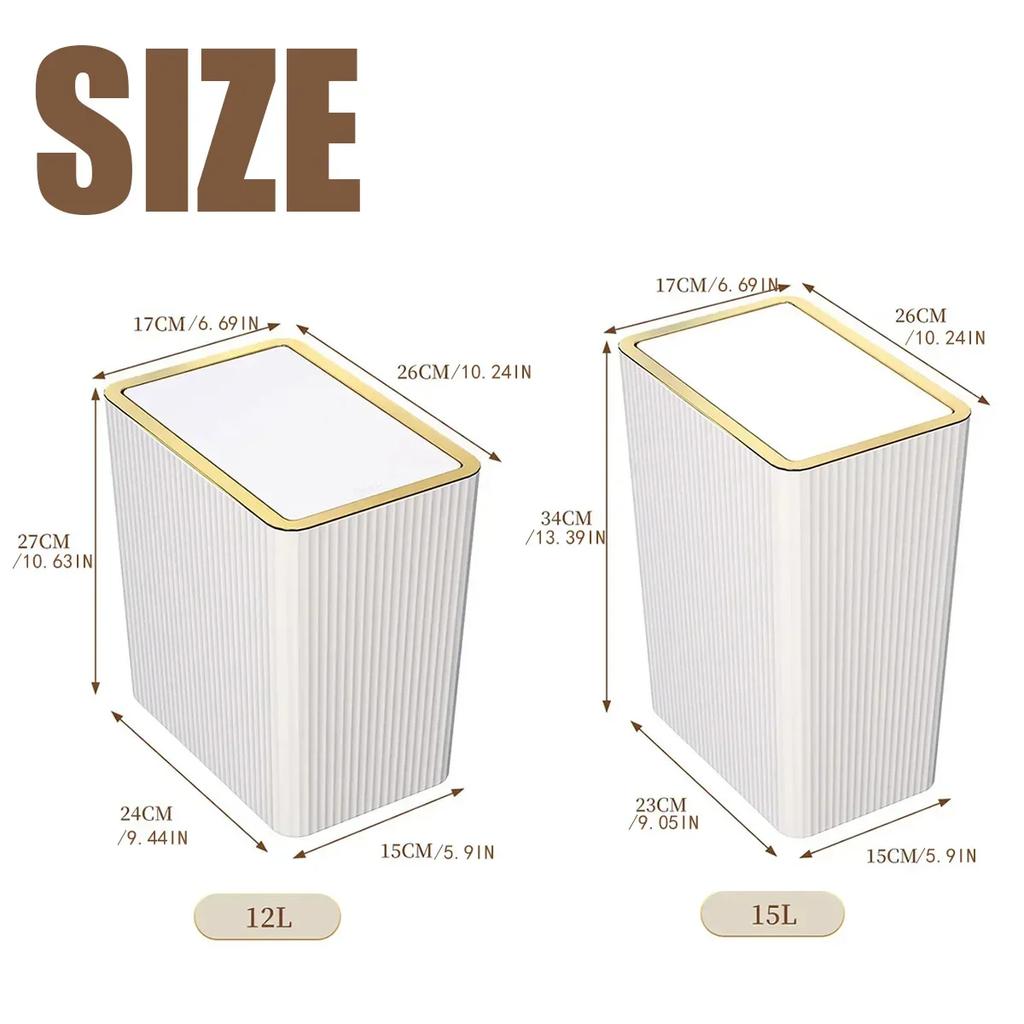 12/15L bathroom trash can garbage can trash can kitchen trash cubo basura cocina cubo basura NoEnName_Null