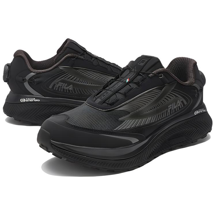 Fila BOA WOLF 1+ Текстиль, Синтетическая кожа Износостойкие И Водонепроницаемые Низкие Повседневные Ботинки Мужские Черный A12M341213FBB