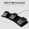 FS23 P USB Triple Foot Switch Multifunctional Customized Foot Pedal Photoelectric Switch for Image Acquisition Music